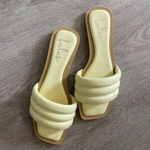 Lulu’s Light Yellow Sandals
